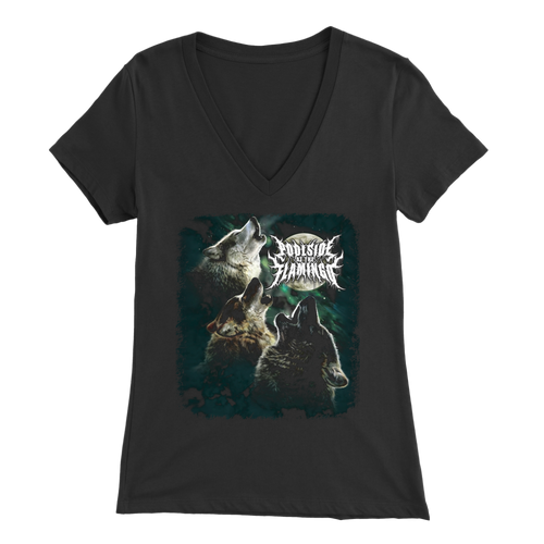 Wolf - Bella Womens V-Neck