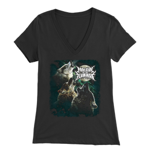 Wolf - Bella Womens V-Neck